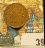 1908 S Indian Head Cent, Fine.