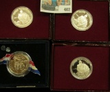 (3) 1732-1982 S Proof 90% Silver George Washington Commemorative Half Dollars in original boxes of i