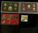 1970 S U.S. Silver Proof Set, 1973 S & 90 S U.S. Proof Sets, all original as issued.