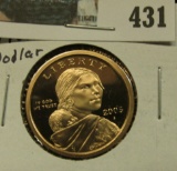 2005 S Proof 68 Native American Indian 'Golden' Dollar.