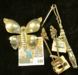 Silver-colored Sugar Candy Mold & Butterfly; & a Sterling Silver 