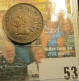 1903 Indian Head Cent, EF+.