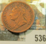 1832 Nova Scotia, Half Penny