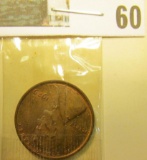 1929 P Lincoln Cent, Red-Brown Uncirculated.