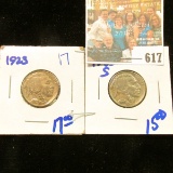 1923 & 1935-S BUFFALO NICKELS