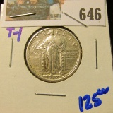 HIGH GRADE 1917 TYPE 1 Standing LIBERTY QUARTER