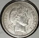 1916 BARBER DIME