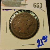 1851 BRAIDED HAIR LARGE CENT