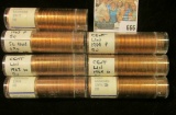 SOLID DATE ROLLS OF UNCIRCULATED MEMORIAL CENTS INCLUDES 1963, 1968, 1964-D. 1964-D, 1963-D, 1964, &