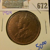 AUSTRALIA 1924 LARGE PENNY.  THIS BOOKS FOR AROUND $50 IN THIS CONDITION