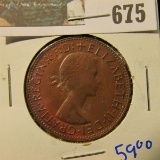 HIGH GRADE 1959-Y AUSTRALIAN PENNY.  THIS BOOKS FOR AROUND $59