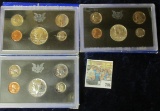 1968, 1969, & 1970 PROOF SETS.  THE HALF DOLLARS IN THESE SETS ARE ALL SILVER