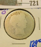 BETTER DATE 1897-O BARBER HALF DOLLAR