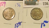 1927 & 1929 BUFFALO NICKELS