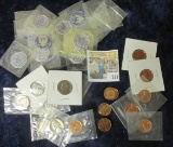 PROOF LINCOLN MEMORIAL CENTS & JEFFERSON NICKELS FROM THE 1950'S & 1960'S