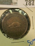 MAISON JAQUES CARTIER ST ROCH, QUEBEC POST CANADA CONFEDERATION TOKEN