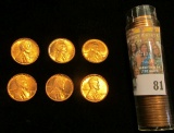 1947 P Solid-date Roll of Lincoln Cents, Gem BU.