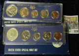 1966 & 1967 SPECIAL MINT SETS.  THE HALF DOLLARS IN THESE SETS ARE SILVER