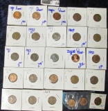 WHEAT & MEMORIAL CENT LOT.  THERE ARE LOTS OF PROOF COINS IN THIS ONE