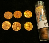 Roll of Mixed date BU Lincoln Cents. Includes 1944, 45, 46, 48, 50, 51D, 52D, 53D, 54S, & 55S.
