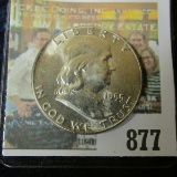1955 P Gem BU Franklin Half Dollar.
