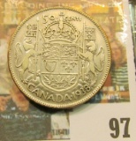 1938 Canada Half Dollar, VF.