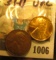 1006 _ Pair of 1931 D Lincoln Cents, One Brown Uncirculated, and other cleaned Bright AU..