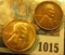 1015 _ Pair of 1929 D Lincoln Cents, one Brown AU and the other Bright Red BU.