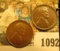 1092 _ Pair of 1910 P Lincoln Cents, Chocolate brown AU.