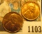1103 _ Pair of 1935 P Lincoln Cents, Brilliant Red-brown Uncirculated.