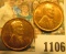 1106 _ Pair of 1934 D Lincoln Cents, both red-brown to Brilliant Red Uncirculated.