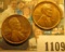 1109 _ Pair of 1934 P Lincoln Cents, both Brown Uncirculated.