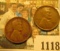 1118 _ 1934 D Lincoln Cent, Brown AU & 33 D Fine.