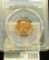 1285 _ 1963 D Lincoln Cent, PCGS slabbed MS65RD.