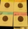 947 _ 1917D, 28D, 29D, & S Lincoln Cents, all Grading EF.