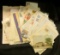 1445 _ Large Group of First Day Covers, Post Cards, & 22K Gold Replica Stamp Envelopes. Originally c