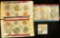 1563 _ 1973 P & D (no envelope); & (2) 1992 P & D U.S. Mint Sets. The latter have stained envelopes.