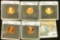1642 _ 1982 S, 89 S, 90 S, 91 S, & 92 S  Proof Lincoln Cents in special holders.