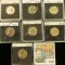 1657 _ 1954P, D, S, 55P, D, 56P, & D Jefferson Nickels. All Gem BU and stored in special holders.