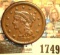 1749 _ 1850 U.S. Large Cent, Brown EF.
