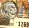 1769 _ 1937 D Buffalo Nickel, BU.
