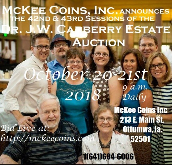 J.W. Carberry Collection 43nd Live Estate Auction