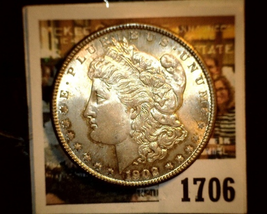 1706 _ 1902 O U.S. Silver Morgan Dollar, Choice BU 63.