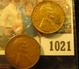 1021 _ Pair of 1927 P Lincoln Cents, both Brown Almost Uncirculated.