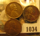 1034 _ (2) 1921 S VF & 22 D VF Lincoln Cents.