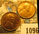 1096 _ Pair of 1937 S Lincoln Cents, Brilliant Red Uncirculated.