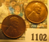 1102 _ Pair of 1935 S Lincoln Cents, Brilliant Red-brown Uncirculated.