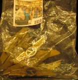 1111 _ Group of (10) Vintage Brand New Condition. Eastern Airlines Jr. Pilot, Kids Plastic Collectib