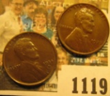 1119 _ 1934 D Lincoln Cent, Brown AU & 33 P Very Fine.