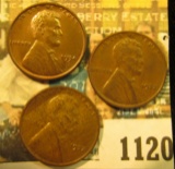 1120 _ Pair of 1932 P AU & 34 D Brown BU Lincoln Cents.